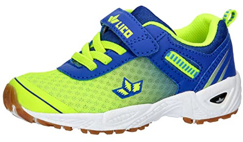 Lico Unisex Kinder Barney VS Hallenturnschuh, lemon/blau, 38 EU