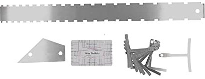 Ensemble d'outils de mesure de guitare, règle d'accord de guitare professionnelle pratique Durable pour mesurer la corde de guitare pour les outils de mesure de guitare(Argent)
