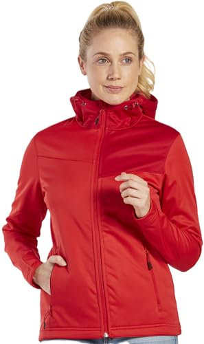 Erima Damen Performance Softshell Jacke, rot, 42