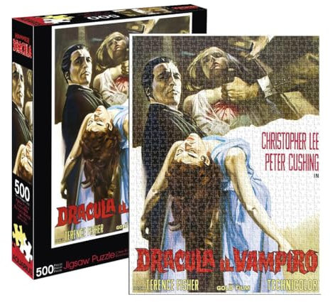 AQUARIUS Hammer Dracula Puzzle (500 Stück Jigsaw-Puzzle) - Glare Free - Präzisionspassung - Virtuell Kein Puzzledust - Offiziell Lizenziertes Hammer Dracula Merchandise & Collectibles - 35x48 cm