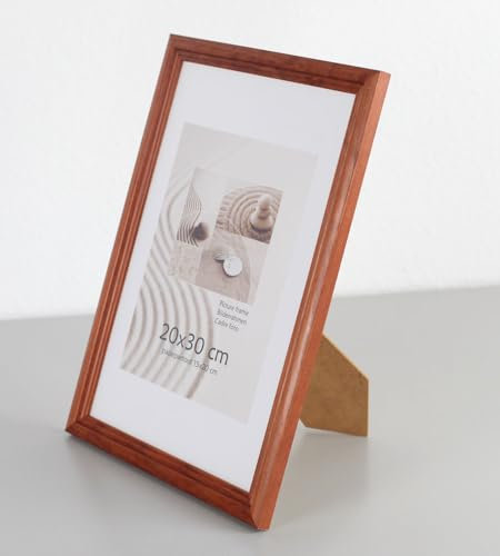 S216 Holz Bilderrahmen Acrylglas Lifestyle Foto Rahmen Collage Wanddeko Poster: Farbe: Buche | Format: 20x30
