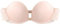TOFBS Damen Trägerloser BH Bügel Bandeau BH mit Vorderer Schnalle Spitze Rückenfrei BH Push Up Rutschfester Unsichtbarer BH Gepolstert Nahtloser Bralette (Beige,S)
