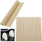 LZZEM 2 Stück Bambus Sushi Rollmatte Natürliches Bambus-Rollwerkzeug für Maki-Sushi Sushi-Mach-Set für Anfänger und Sushi-Enthusiasten