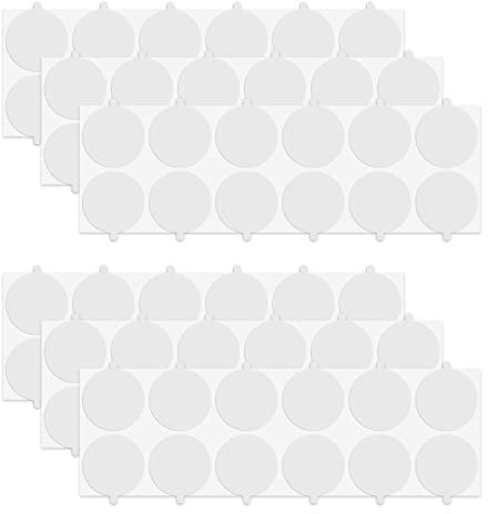 BOXOB Stück Doppelseitige Klebepunkte, 25mm Stark Haftende Transparente Wachssiegel-Aufkleber Spurlos Runde für Heimwerker Zuhause Büro Zubehör