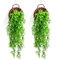 2 Piezas Plantas Artificiales Colgantes,Fake Plants,Plantas Artificiales Exterior,Adecuado para La Pared Casa Habitación Jardín Interior DecoracióN Al Aire Libre en Todas Las Estaciones