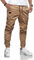LIUPMWE Herren Hose Chino Cargohose Jogginghose Baumwolle Casual Sporthose Sweatpants Herren mit Taschen Freizeithose Elastische Taille mit Kordelzug,XXL,Bronze 01