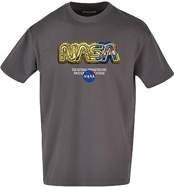 Mister Tee Unisex T-Shirt NASA HQ Oversize Tee Magnet M
