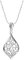 Sofia Milani - Damen Halskette 925 Silber - mit Zirkonia Steinen - Blatt Blumen Anhänger - N0646