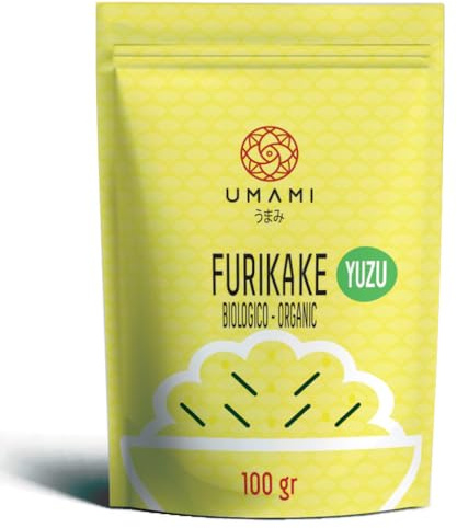 Umami Furikake Yuzu Biologico (100g) – Prodotto in Giappone – Autentico Condimento con Sesamo, Agrume Yuzu e Alghe Nori – Topping per Riso, Poke, Sushi e Insalate – Vegan & Bio