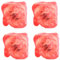 Tradineur Lot de 4 faux cicatrices pour la main Motif réaliste Idéal pour carnaval, Halloween, cosplay 7,5 x 6,5 cm