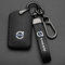 BRALEM Auto Schlüsselgehäuse für Volvo XC60 S90 S60 XC90 V40 V90 S60l,Tragbares Schlüsselanhänger Tasche Keychain Autoschlüssel Tasche Schlüsseletui Verschleißfestes Zubehör,Black