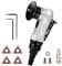 Mini 45° pneumatisches Anfasmaschinen-Set mit 2 austauschbaren Präzisionsklingen und Lager, 1/4-Zoll-Lufteinlass für Metallfräser, Entgraten (Fasenmaschine)