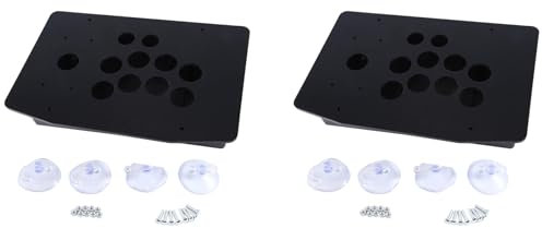 Marclix 2X Caja de Panel Acrílico de Joystick Arcade para Máquina de Juego Arcade DIY, Se Puede Instalar Un Botón de Joystick para Videojuego Retro