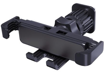 Adunsiaoto Universal Soporte Móvil Coche Mejorado, Soporte Teléfono Coche para Rejillas del Aire Smartphone, Universal Clips Teléfono Automóvil 360° Rotación para Coches SUVs Camiones(Negro)