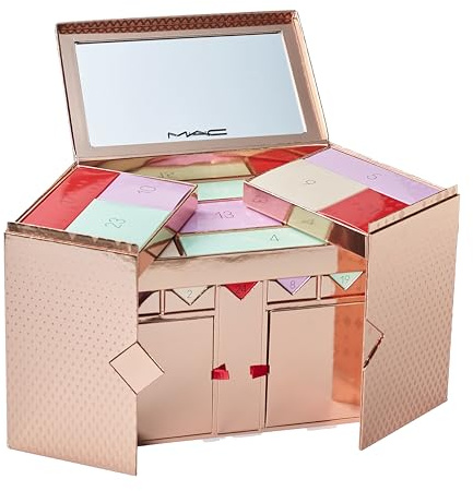 MAC Adventskalender 2024, 24K HOLIDAY ADVENT CALENDER, Frauen Beauty Make Up Kosmetik Adventskalender mit 24 Geschenken