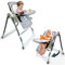 Romiromi hochstuhl baby für Babys und Kleinkinder, 5 in 1 kinderhochstuhl Faltbare Booster Sitze mit hochstuhl mit neugeborenenaufsatz für Familie Easy Clean, Grau