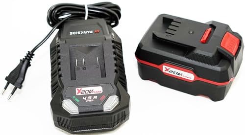 1 batteria da 20 V 4 Ah Pap 20 B3 + 1 caricatore da 20 V 4,5 A PLG 20 C3 – Parkside Bundle/per la serie Parkside X20 V Team