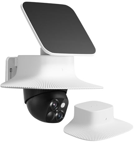 Regenschutz Abdeckung für Eufy SoloCam S340 – Outdoor Kamera Sonnenschutz & Wetterschutz, UV‑ & Staubschutz, Passgenaues Gehäuse Zubehör, Kein Werkzeug nötig, Nur kompatibel mit SoloCam S340 (1 Stück)