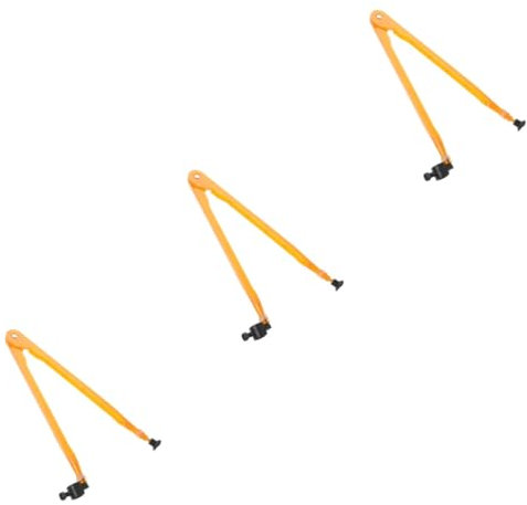 SHINEOFI 3 Stück Zirkel Tafel Strahlkompass lehrerzi Mathematik-Zeichenwerkzeug Lehrmittel-Zeichenwerkzeug Lehrangebot handwerkzeug versorgung Mathe-Lehrmittel Schulmaterial Abs Yellow