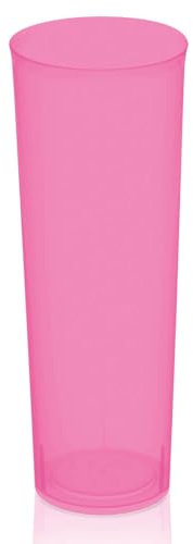 Maxi Products - 60 Vasos Tubo Cubata Plástico Reutilizables Rosa - 300 cc - Vasos Reciclables - Vasos Cubata - Fiestas, Eventos y Celebraciones - Vaso para cubata Irrompible - VASO TUBO