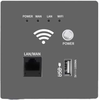 Comphic 300Mbps 2.4Ghz WIFI Router Wireless WiFi Socket RJ45 AP Relay USB Socket Panel Embedded Wall WIFI Router C
