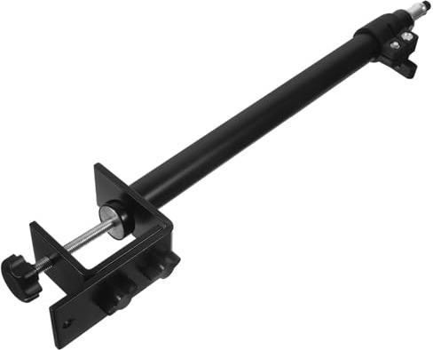 HEALSOPTHY Aluminium Tischhalterung mit Ausziehbarem Arm Multifunktionaler Kamera und Videolicht Ständer Verstellbar für DSLR Smartphone Ringlicht für Live Streaming und Videoproduktion