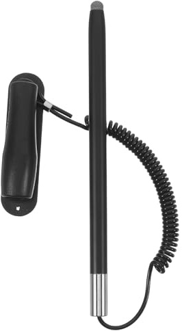 TIKODIDA Stylet à Ressort avec Porte-Stylo Capacitif, Longueur Réglable en Aluminium et Acier Inoxydable pour Écrans Tactiles de Tablettes et Smartphones
