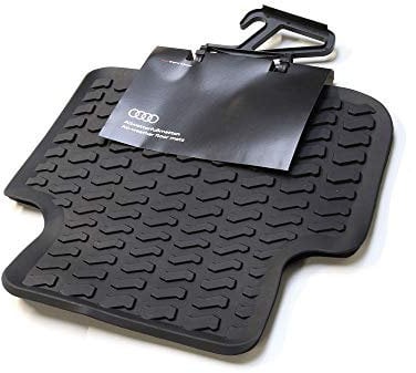 Audi 83A061511041 Premium Gummi Fußmatten Hinten 2X Gummimatten Allwettermatten, Schwarz