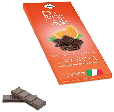 Tablette de chocolat noir à l'orange - Perle di Sole - Offre 10 Pièces