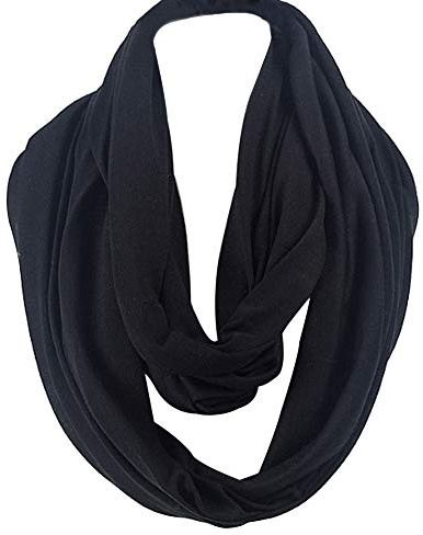 LroHan Plain Infinity Circle Loop Snood Scarfs For Men Women Cotton Nursing Cover Scarf
