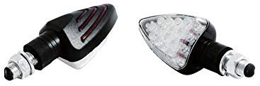 Highway Hawk LED Blinker Set Arrow schwarz E-Markierung / M10 Gewinde (2 Stück)