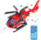Hubschrauber Spielzeug mit Fernbedienung, Flugzeugspielzeug, Flugzeug Spielset, Flieger Kinder mit Lernspielzeug Set, Mit LED-Licht und Musik, Infrarotsteuerung für Kinder 2 3 4 5 6 Jahre (Rot)
