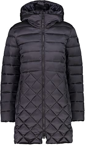 CMP Damen Long Hooded Nylon, Langer Parka, Titan, 48