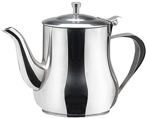 SANQIAHOME OZ-20 Stainless Steel Teapot,20oz(0.57Litres),1-2 Cups,Easy Pour Tea Pot,Mirror Polished Easy to Clean, Silver