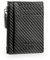 Bronzi Portafoglio Porta Carte Credito - Portafoglio Uomo Slim Portacarte uomo - Mini Porta Tessere - Protezione RFID - Design Smart Italiano Scatola Regalo inculsa (Zip Carbon)