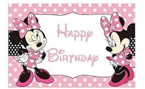 Minnie Birthday Backdrop Mini Mouse Party Backdrop Minnie Backdrops Decoration Background Decorations Photo Mini Photo Party Background