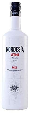 Nordesía Vermú Roxo - Bebida Gallega con Vino y Aguardiente, Botella Premium de 1L
