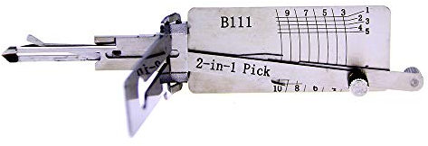 QiDAi B111 Outil de crochetage et de décodeur 2 en 1 pour voitures, serrure d'allumage automatique et serrure de porte