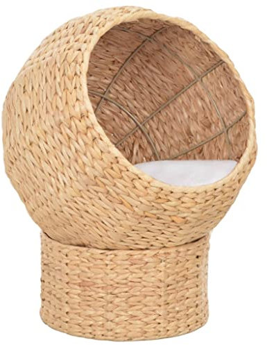 Katzenbaum für Grosse Katzen stabil groß Sisal-Kratzstangen, Katzenkorb Seegras Katzenbaum Katzenmöbel Spielbaum für kleine Katzen