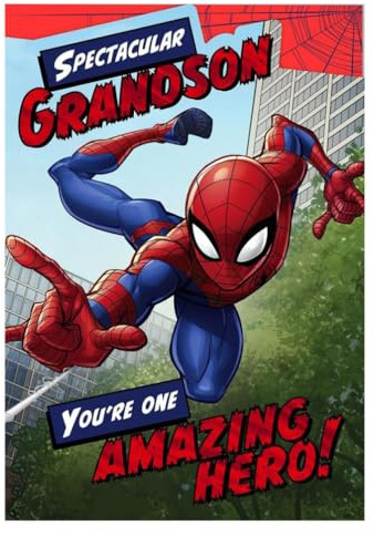 Spektakuläre Geburtstagskarte für Enkelsohn Spiderman