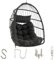 RELAX4LIFE Rattan Swing Egg Chair, Garden Patio Hanging Basket Chair with Head Pillow & Soft Cushion, Folding Wicker Chair Hammock for Outdoor Indoor