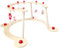 Hess Holzspielzeug 13392 - Lauflerngerät und Spielbogen, Serie Pferdchen, Rosa, Babyspielgerät mit vielen bunten Spielelementen, aus Buchenholz