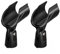 Generic Confezione da 2 clip per microfono wireless per trasmettitori Shure, angolo regolabile, in plastica
