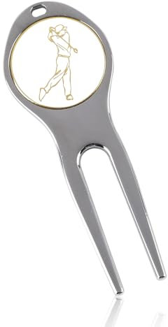 witeup Divot Repair Tool,Removable Marker Course Divot Tool,Metal Golf Divot Repair Tool,Golf Divot Repair Tool Can Mark the Position of the Ball and Repair the Turf on The Green