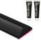 Flintronic Joint Douche, 3M Barriere de Douche Silicone, Bande Imperméable Pliable, Seuil de Douche Barrière d'eau, Barrière Anti-inondation pour Sol de Salle de Bain (Noir, à Étanche 40g)