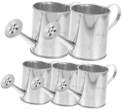 Gogogmee 5pezzi Mini Annaffiatoio Metallico Per Case Delle Bambole E Giardini Miniaturizzati Accessori Decorativi Per Micro Paesaggi E Giochi Di Pretend Play