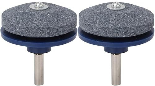 2PCS Lawnmower Blade Sharpener, Universal Wear Resistant Lawn Mower Blade Sharpener | Power Drill Hand Drill Blade Sharpener | Efficient Garden Tool for Mower Roto Tillers Hoe
