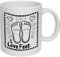 Azeeda 11oz (320ml) 'I Love Feet with Hearts' Ceramic Mug/Cup (MG00077349)
