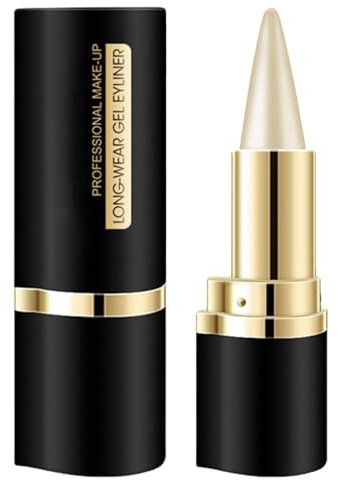 Ayky Long Wear Gel Eyeliner | Natürliche schwarze Eyeliner Creme | Eyeliner wasserfest, wischfest | Wasserfester, langlebiger flüssiger Gel-Liner-Eyeliner-Stift | Smokey Eye Liners Lidschattenstift