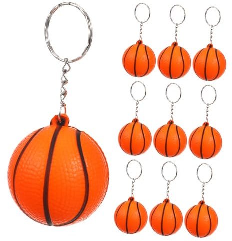 WOONEKY Lot De 3 Porte-clés De Basket- Pendentifs Pour Téléphone Portable Pour Amateurs De Sport 10 Pièces X 3